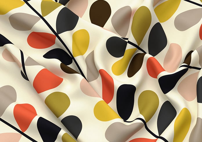 Orla Kiely Multi Stem, Tomato - Twist&Fit Roman Blind - Image 4
